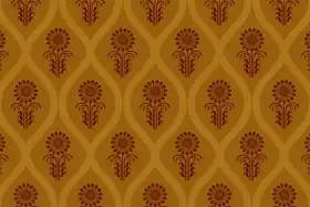 Bagru Floral Tile Seamless Textile Pattern