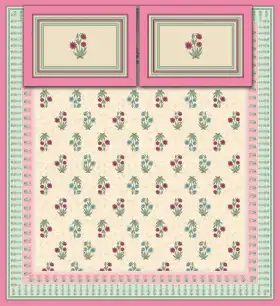 Sanganeri Floral Bedsheet Print