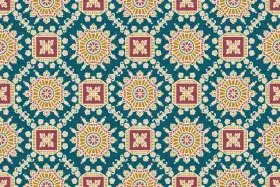 Ethnic Geometric Tile Textile Pattern Kit – Jaal , Buti & Border Pack