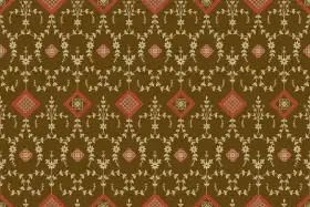 Mughal Floral Lattice Jaal Print