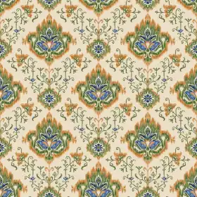 Ikat Inspired Floral Fusion Print