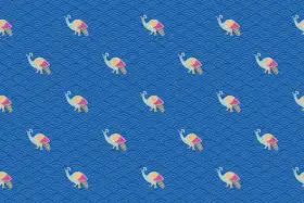Bird Motif Wave Repeat