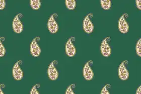 Kashmiri Paisley Butti Seamless Textile Pattern