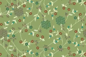 Indian Wildflower Scatter Floral Textile Pattern