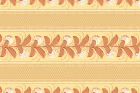 Classic Indian Geometric Border Textile Pattern