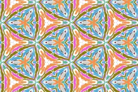 Modern Geometric Floral Seamless Pattern