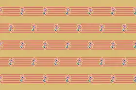Floral Stripe Border Pattern