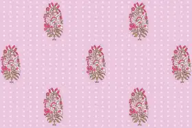 Royal Ornamental Magenta Textile Design