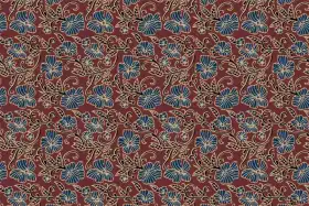 Floral  Ajrakh Jaal Design