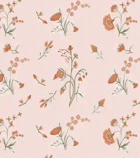 Floral Tropical Dotted Pattern