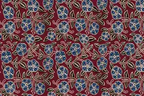 Bagru Floral Vine Seamless Textile Pattern