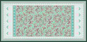 Royal Paisley Floral Textile Design Kit – Buti , Border , Jaal & Dupatta Pack