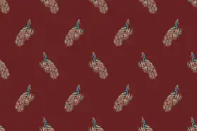 Maroon Peacock Majesty