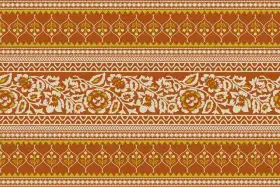 Vintage Floral Vine Textile Pattern Kit – Jaal , Buti & Border Pack
