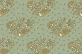 Vintage Paisley Floral Pattern