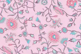 Vintage Floral Textile Pattern Kit – Jaal , Buti , Border & Dupatta Pack