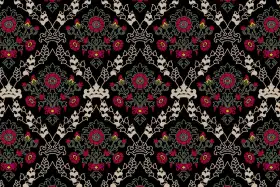 Royal Ornamental Floral Heritage Print