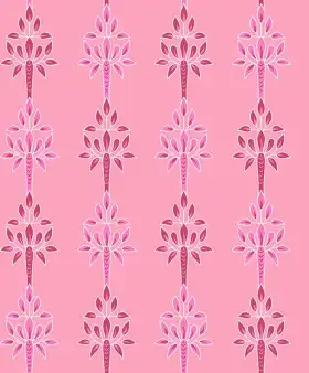 Pink Floral Pillar