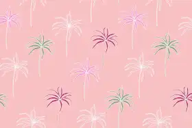 Pink Paradise Palm Trees