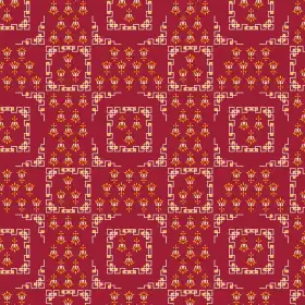 Geometrical Gold Butti Print