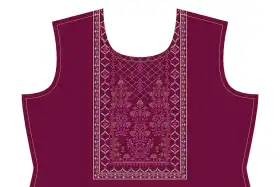 Ethnic Kurti Front Yoke Panel Design