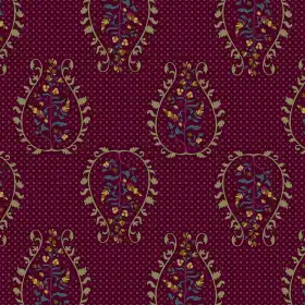 Royal Mughal Tropical Buta Border Print