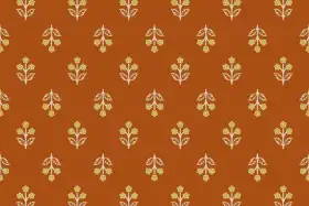 Vintage Floral Vine Textile Pattern Kit – Jaal , Buti & Border Pack