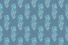 Vertical Floral Placement Print
