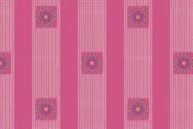 Vertical Mandala Stripe Print