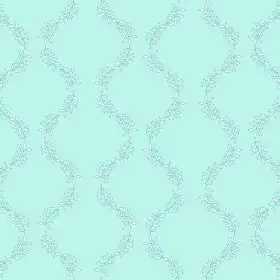 Botanical Leaf Trellis Repeat Print