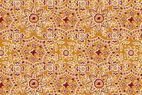 Ajrakh Floral Star Seamless Textile Pattern
