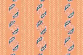 Paisley Panel Seamless Textile Pattern