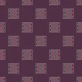 Geometric Zigzag Square Repeat Print