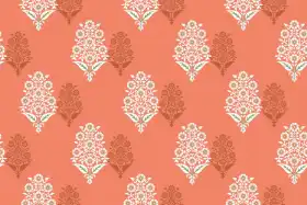Coral Floral Butta