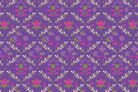 Purple Botanical Allover