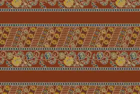 Traditional Paisley Vine Textile Pattern Kit – Jaal , Buti & Border Pack