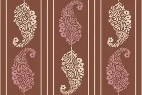 Paisley Stripe Repeat Print
