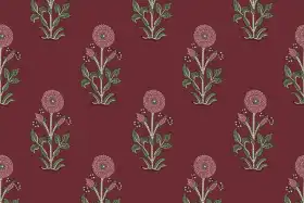 Floral Buta Vertical Repeat