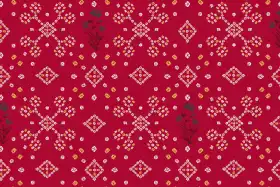 Traditional Diamond Butti Jaal Print