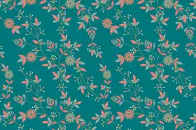 Teal Contemporary Floral