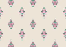 Pastel Mughal Motif