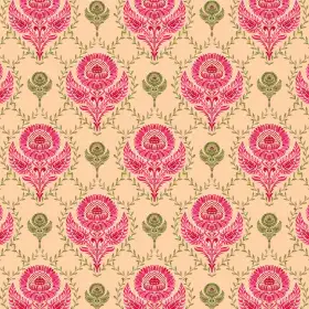 Folk Botanical Floral Vine Print