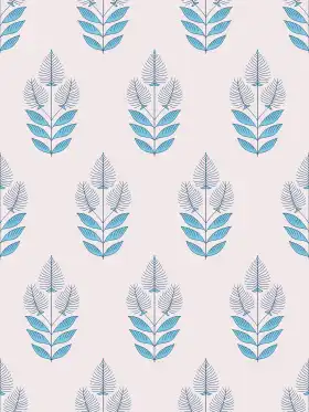 Vertical Botanical Motif  Print