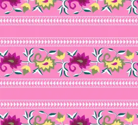 Floral Border Placement Print