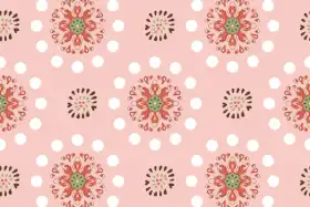 Decorative Mandala Polka Pattern