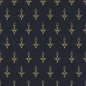 Golden Mughal Buti Seamless Print