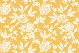 Vintage Floral Outline Seamless Pattern