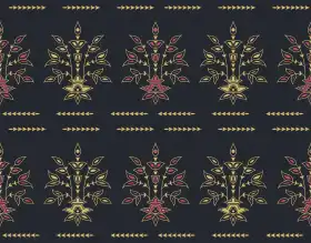 Mughal Border Seamless Textile Design