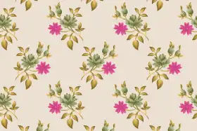 Vintage Floral Bouquet Repeat