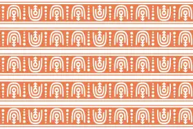 Traditional Floral Border Textile Pattern